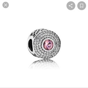 Pandora Radiant Splendor Blush Pink Button Charm